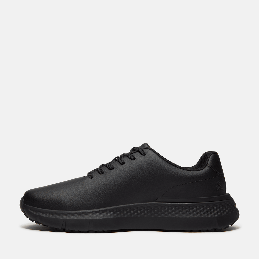 Mens Power Shift SlipResistant Hospitality Work Sneaker TBL Black Leather ALT6