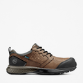 Mens Reaxion Composite Toe Waterproof Work Sneaker TBL BrownGreen HERO