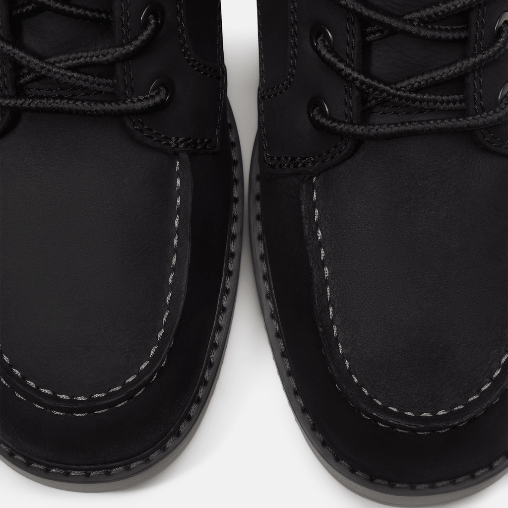 Mens Redwood Edge Moc Toe Chukka Boot TBL Black Nubuck ALT7