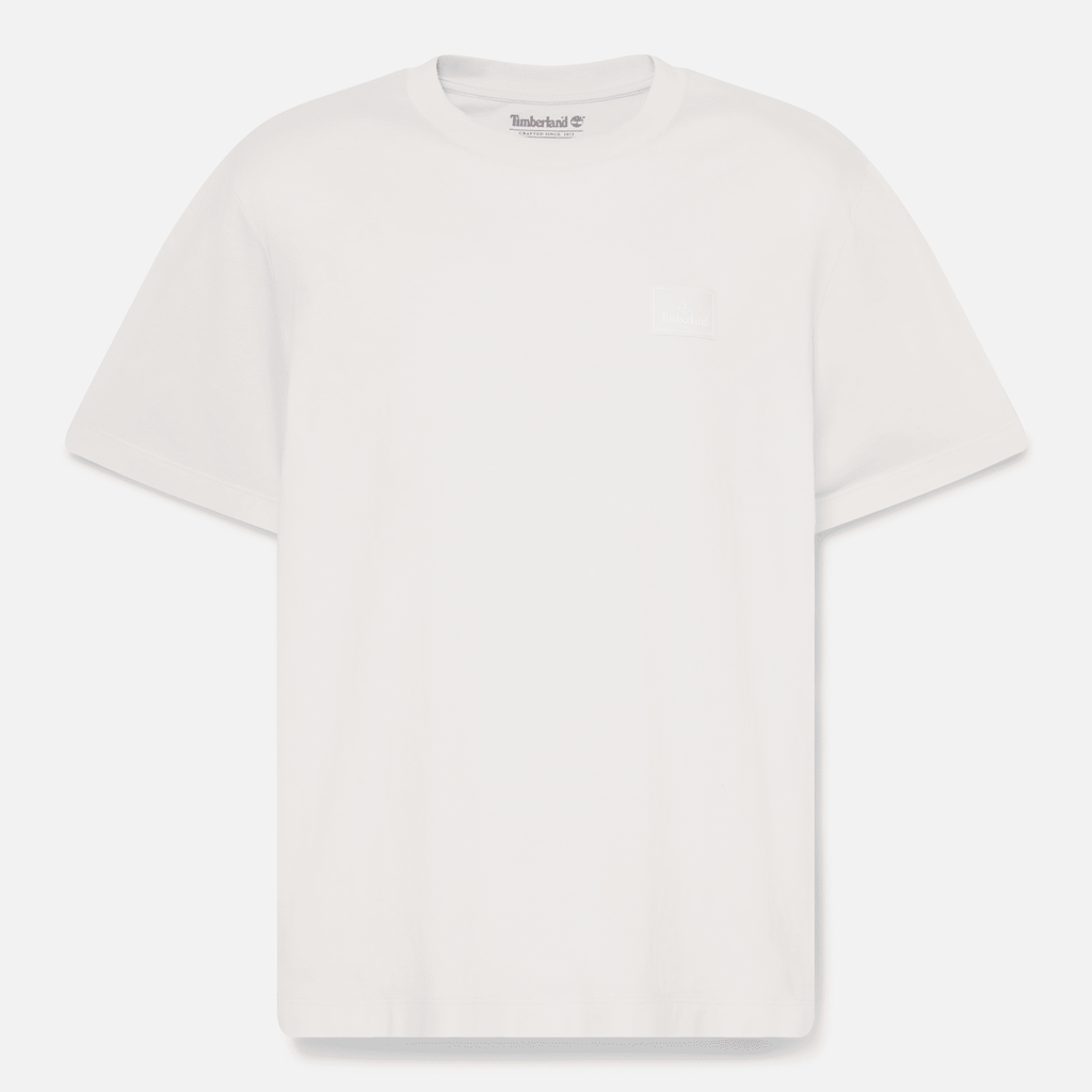 Mens Silicon Badge ShortSleeve TShirt TBL Vintage White HERO