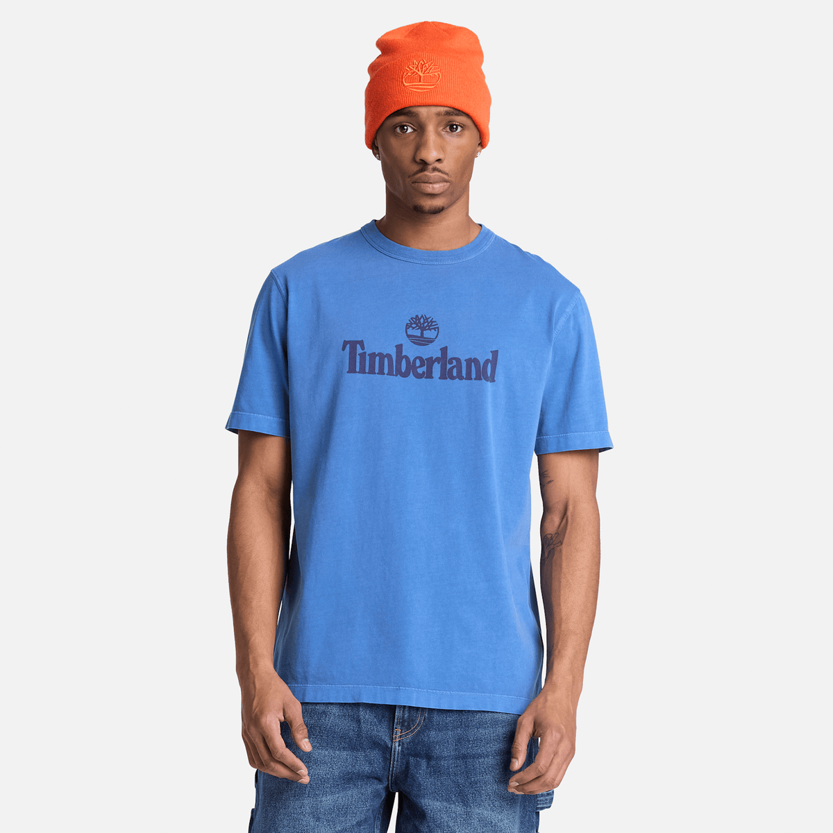 Mens South Cabot Garment Dye ShortSleeve TShirt TBL Cobalt Blue Wash ALT1