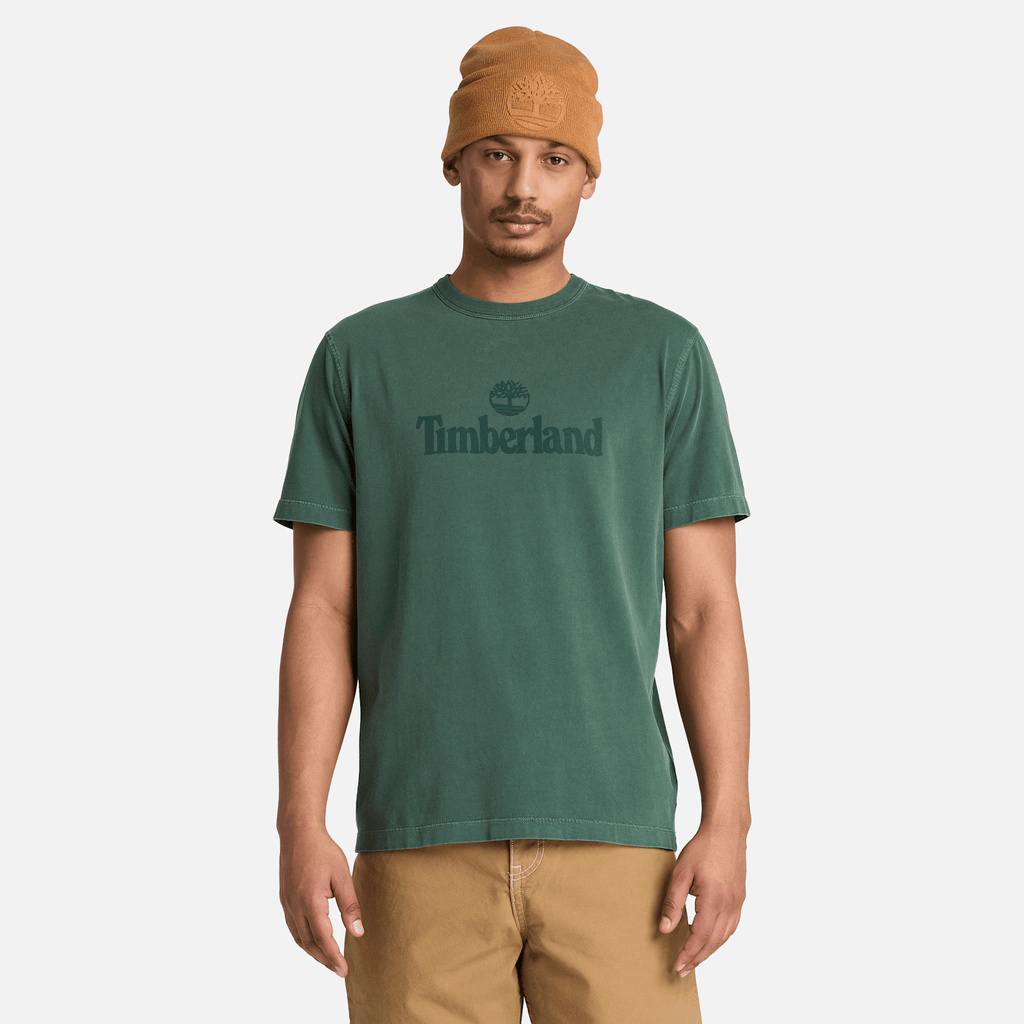 Mens South Cabot Garment Dye ShortSleeve TShirt TBL Dark Teal Wash ALT1