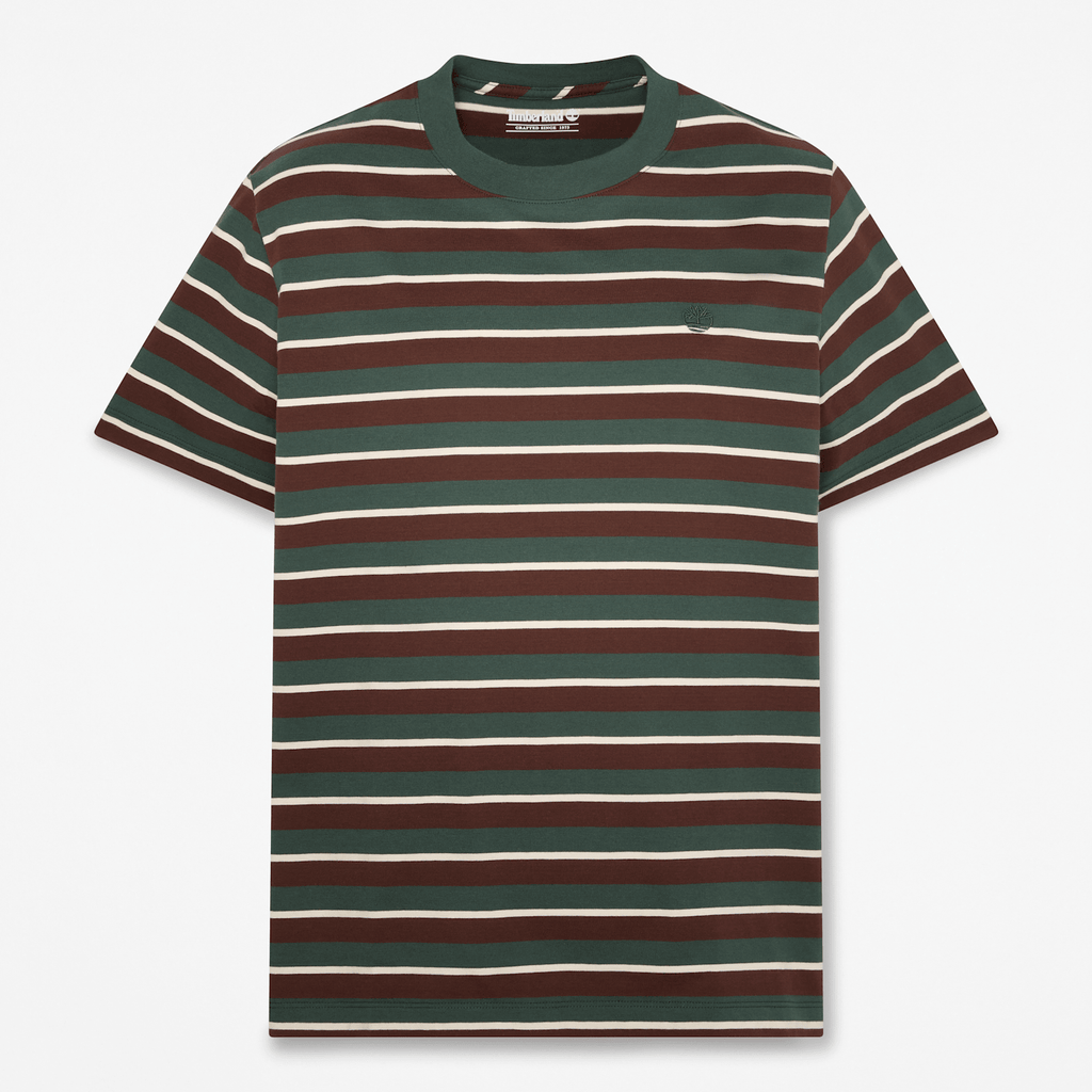 Mens Stripe ShortSleeve TShirt TBL Sycamore HERO