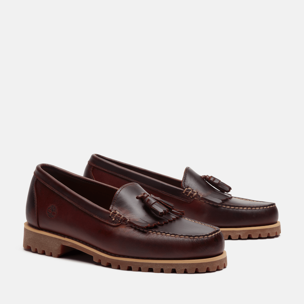 Mens Timberland Authentic Loafer TBL Burgundy FullGrain ALT4