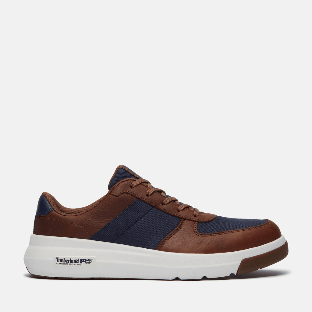Mens Timberland PRO Bridgeport Athletic Composite Toe Work Shoe TBL Brown HERO