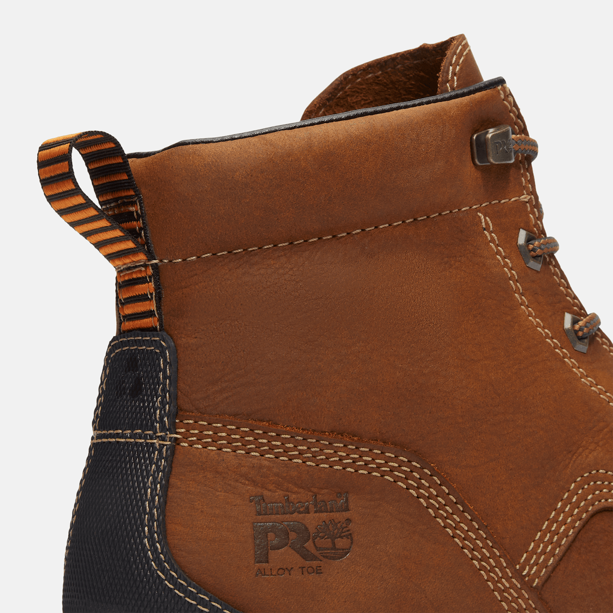 Mens Timberland PRO Tempe Moc Toe 6 Alloy Toe Work Boot TBL Light Brown FullGrain ALT7