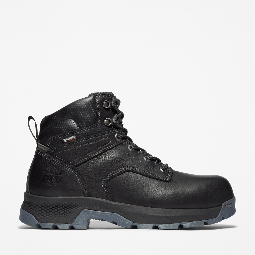 Mens Timberland PRO TiTAN EV 6 Waterproof CompToe Work Boot TBL Black HERO