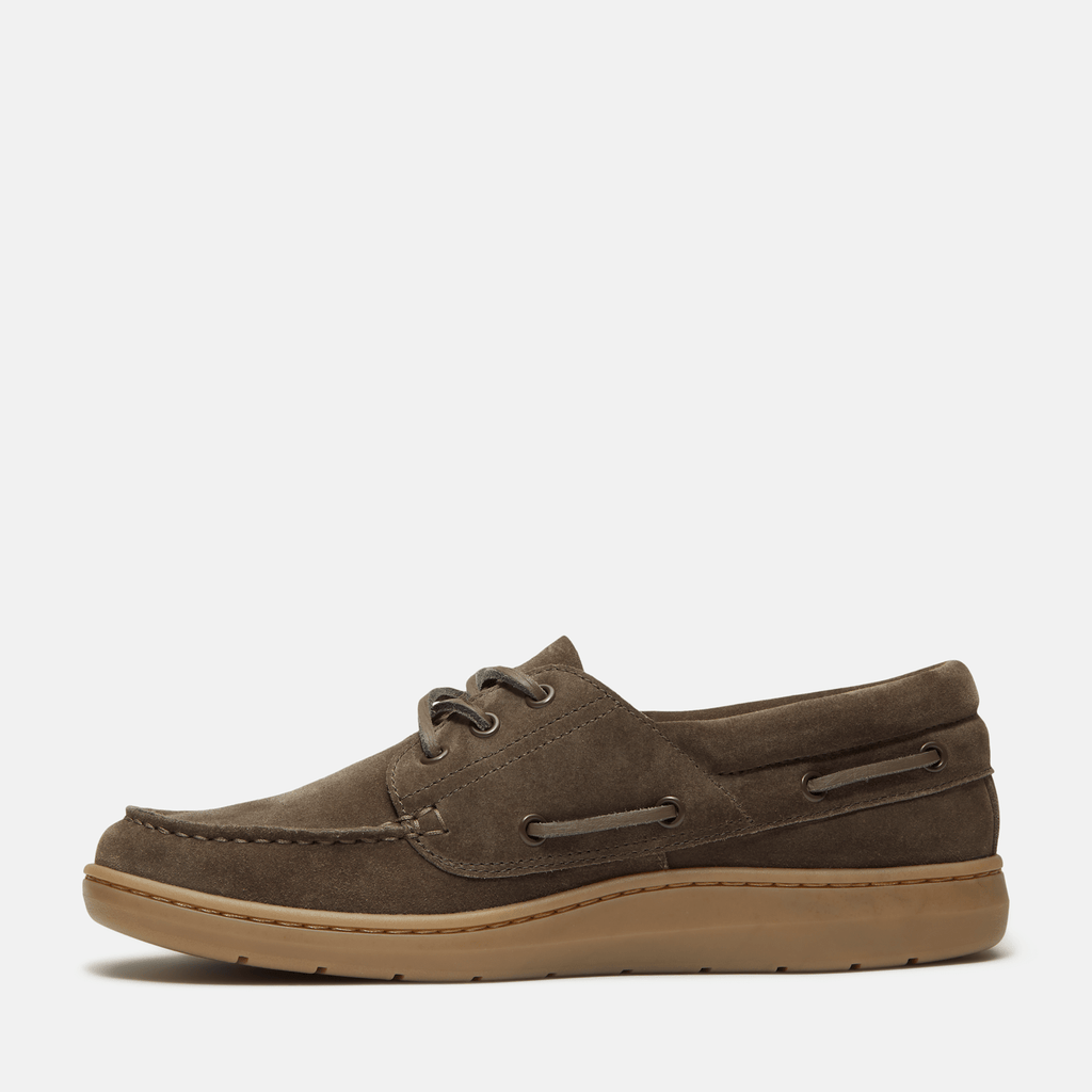 Mens Timberland Portofino Pier Boat Shoe TBL Dark Brown SuedeBeige ALT6