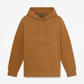 Mens Wareham Tree Logo Patch Hoodie TBL Dark Wheat HERO