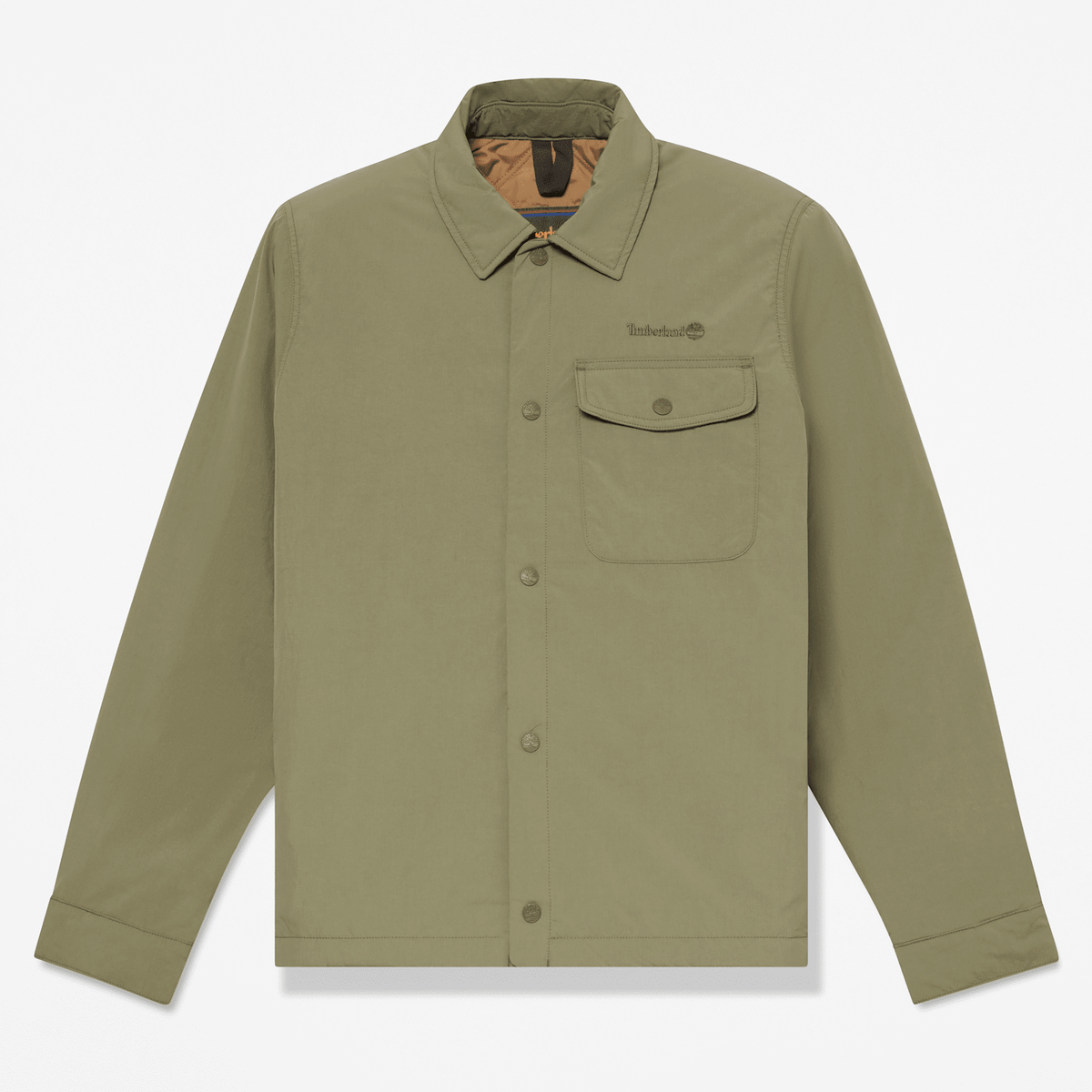 Mens Water Repellent Insulated Shacket TBL Deep Lichen Green HERO