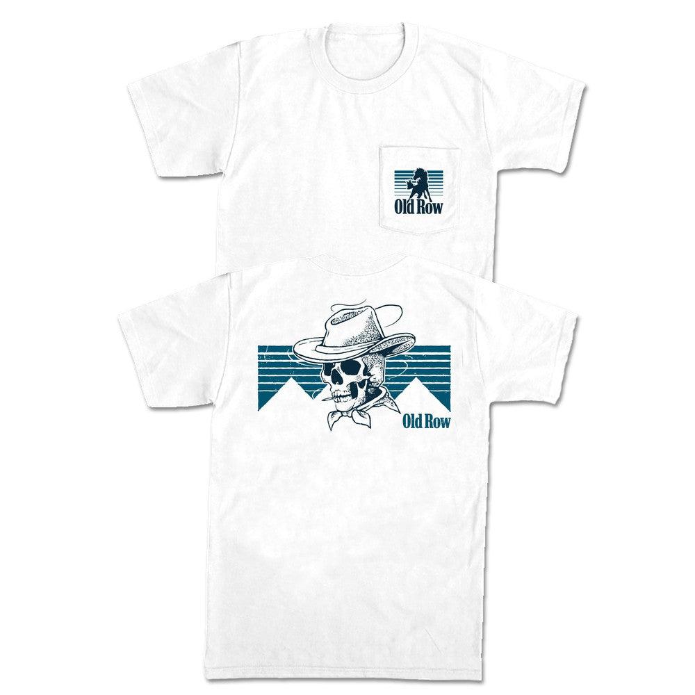 The Cowboy Skull Pocket Tee (White)