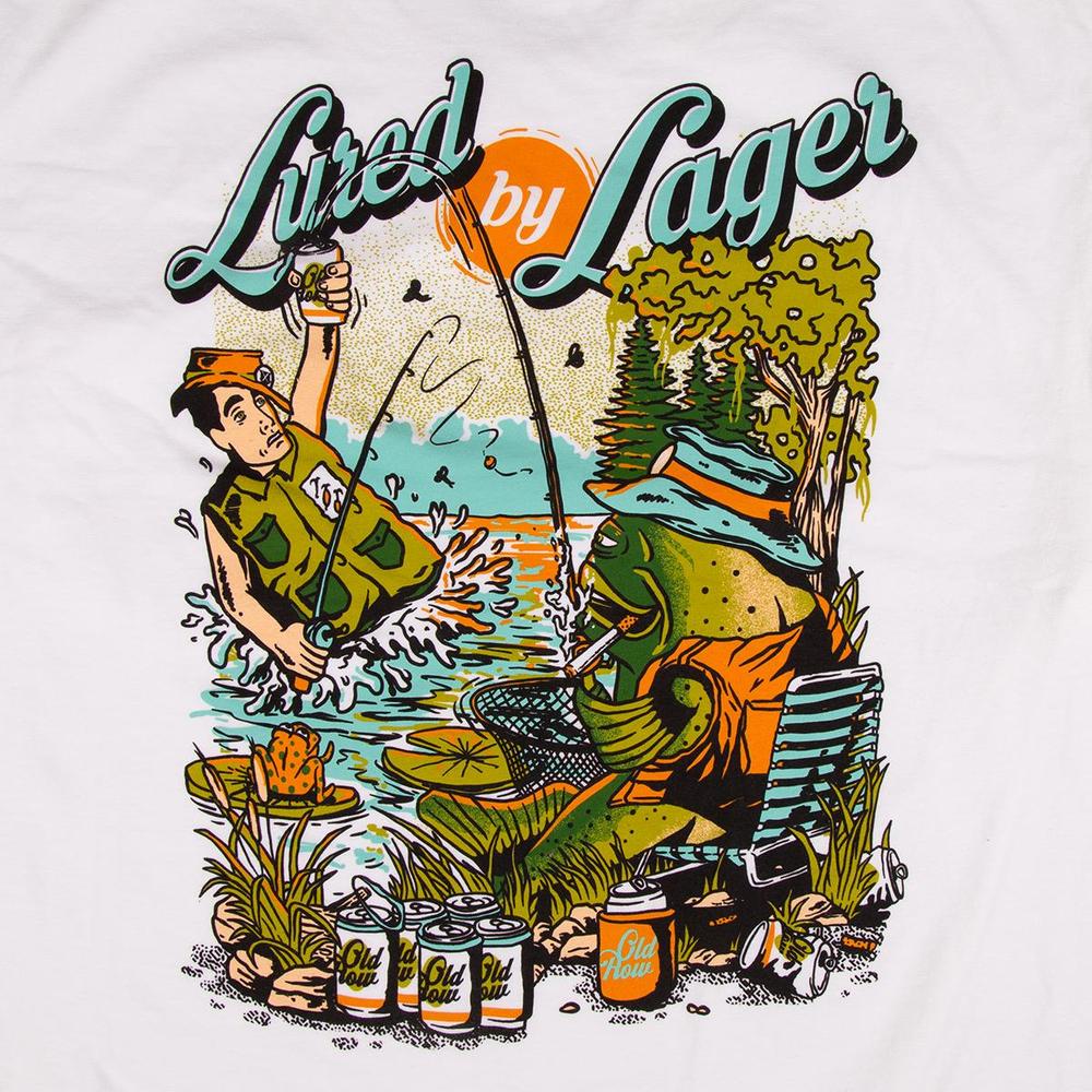 Lured By Lager Pocket Tee