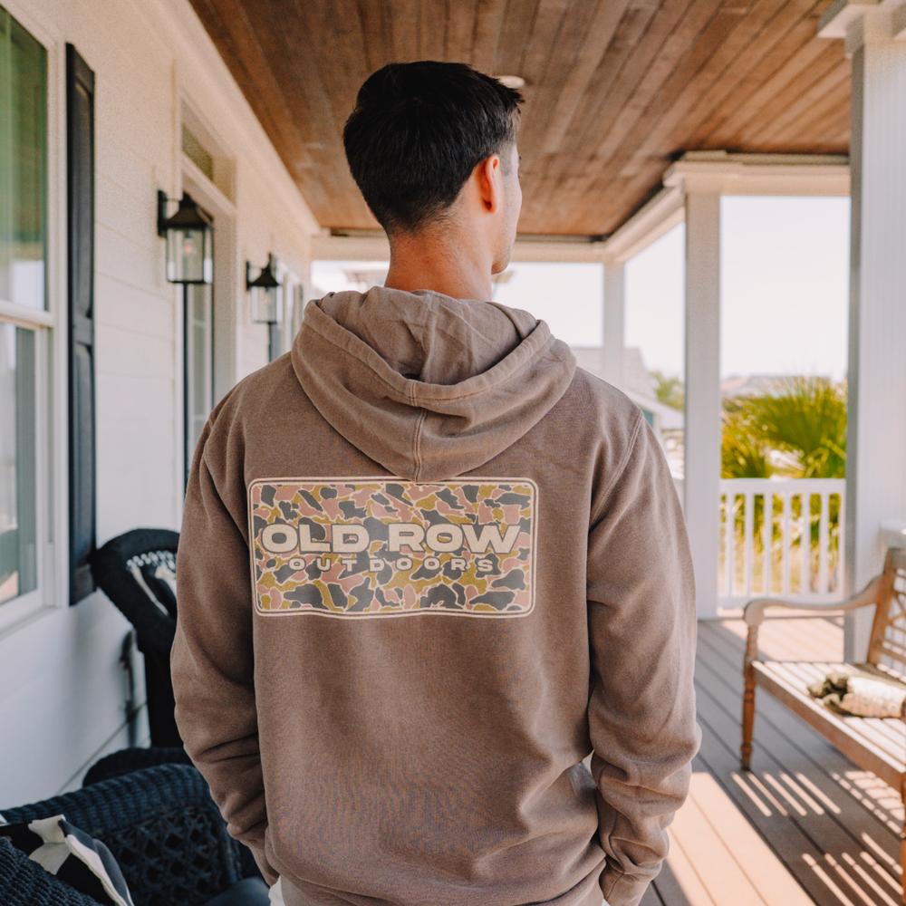 Old Row Outdoors 80s Camo Pigment Dyed Premium Hoodie