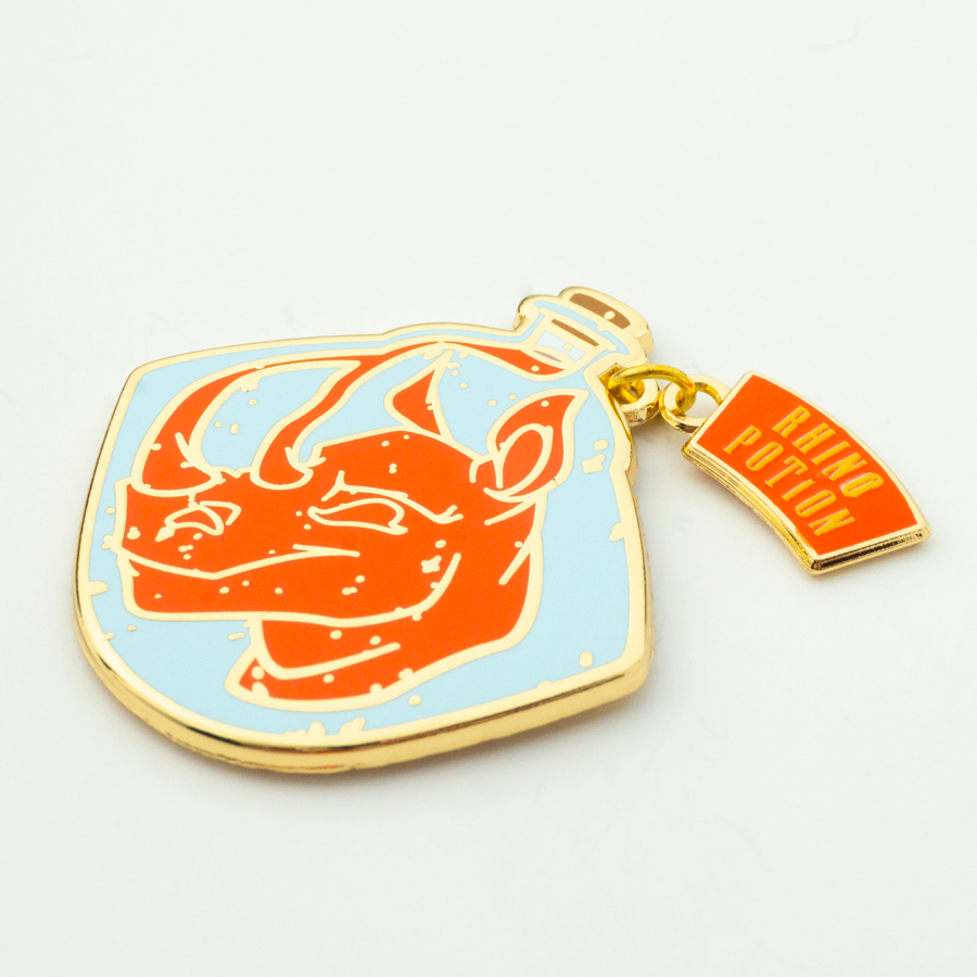Rhino Potion Pin