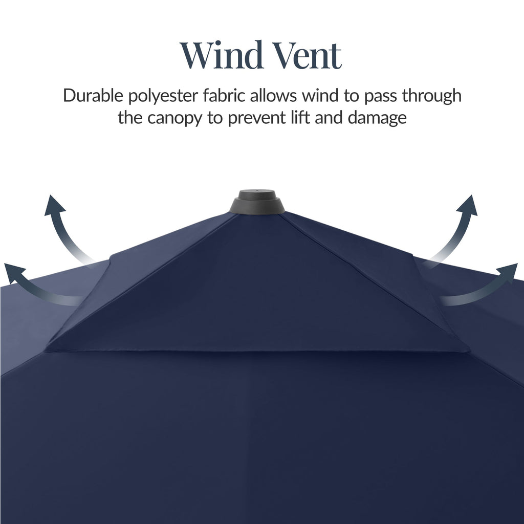 10x10 Cantilever Patio Umbrella, 5 Year No Fade Canopy