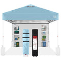 One-Person Setup Instant Pop Up Canopy w/ Side Wall, Carrying Case - 10x10ft