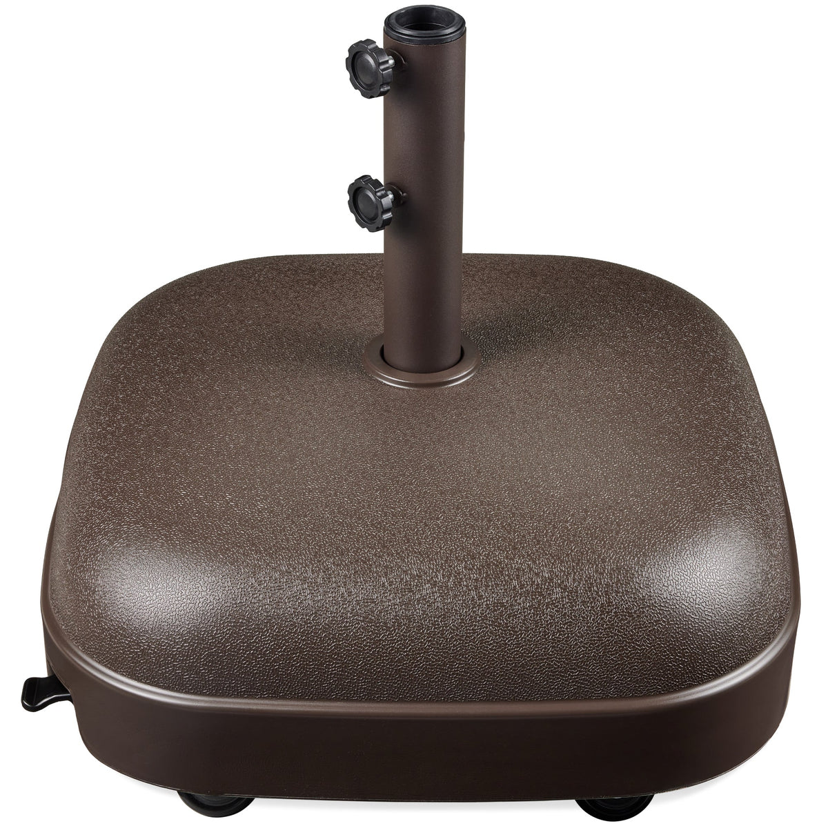 123lb Capacity Fillable Mobile Umbrella Base w/ 4 wheels - Dome Square