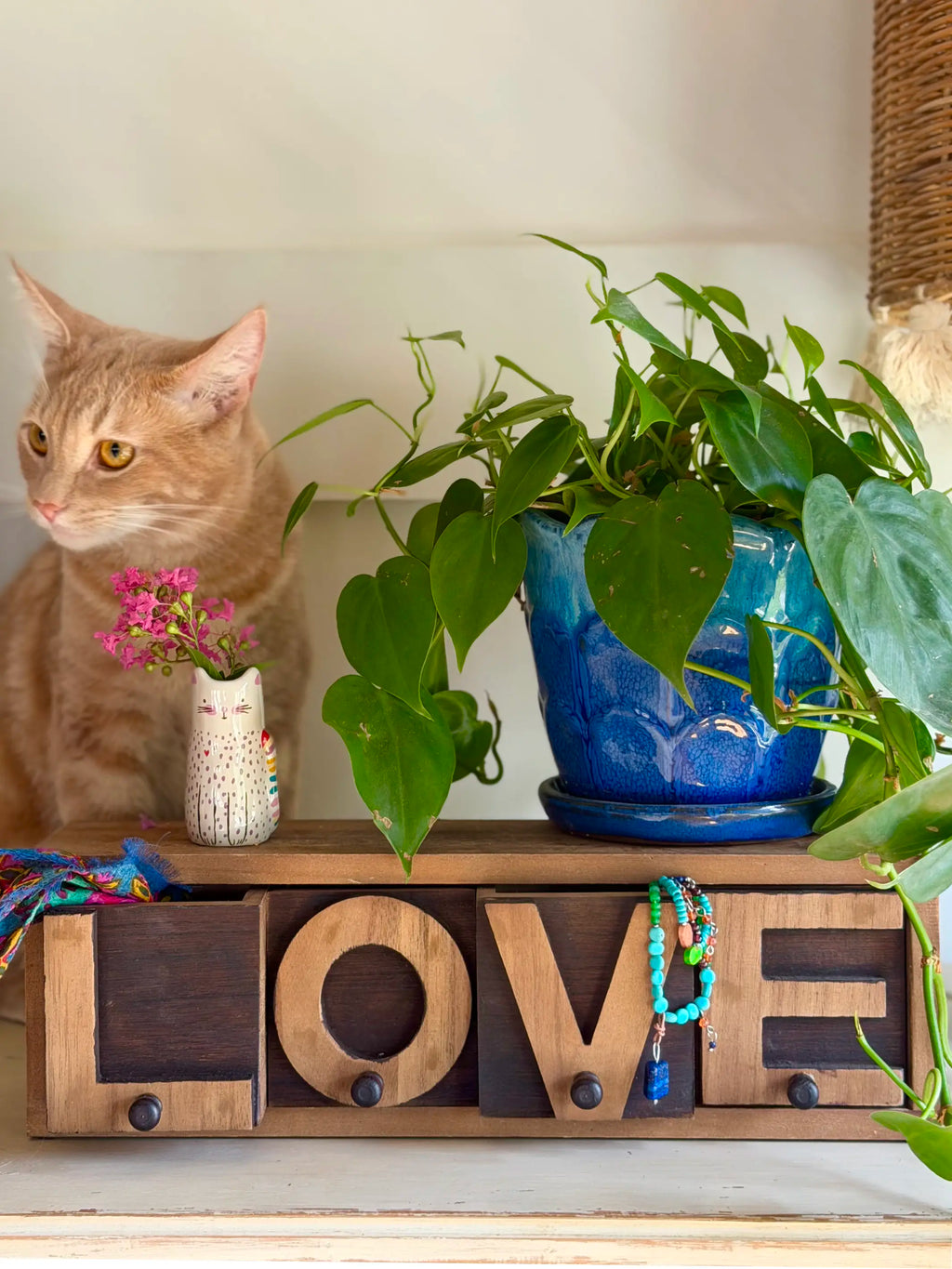 Wooden Drawer Box - Love