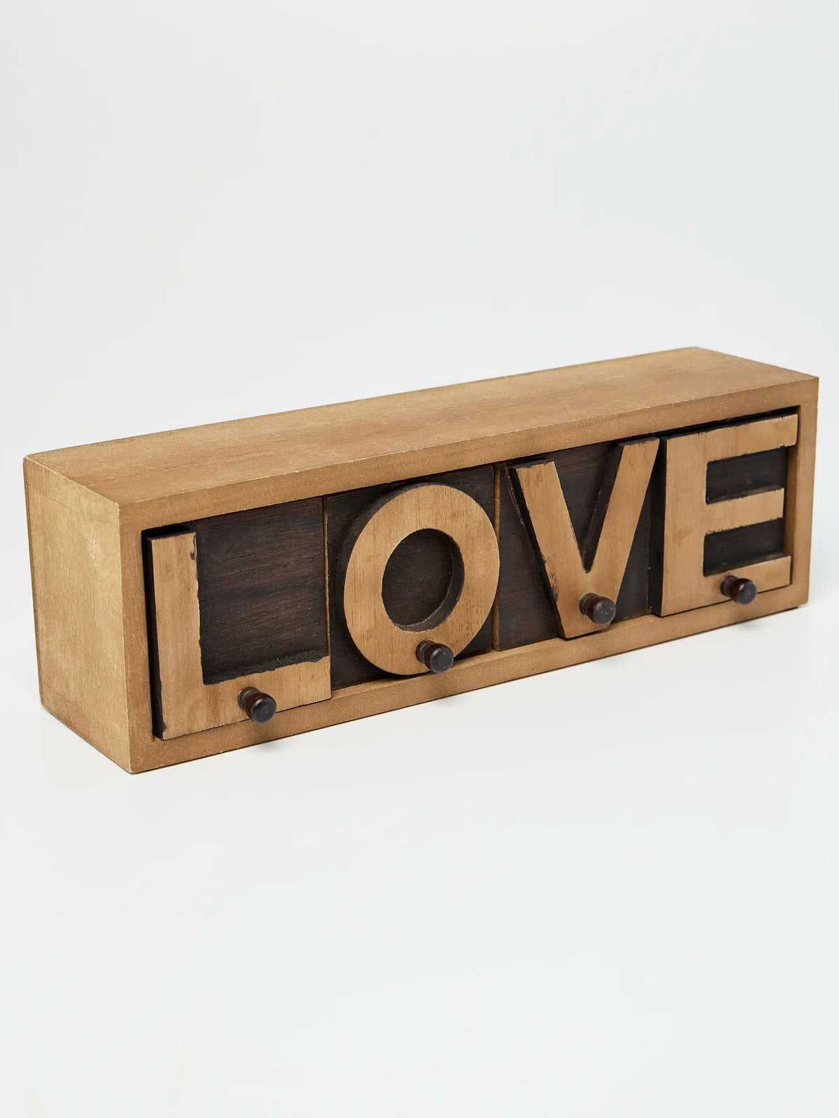 Wooden Drawer Box - Love
