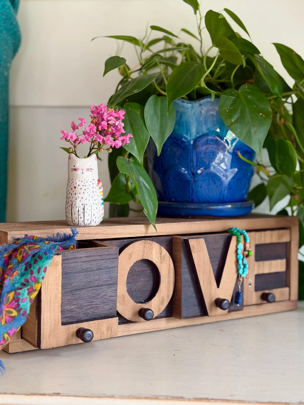 Wooden Drawer Box - Love