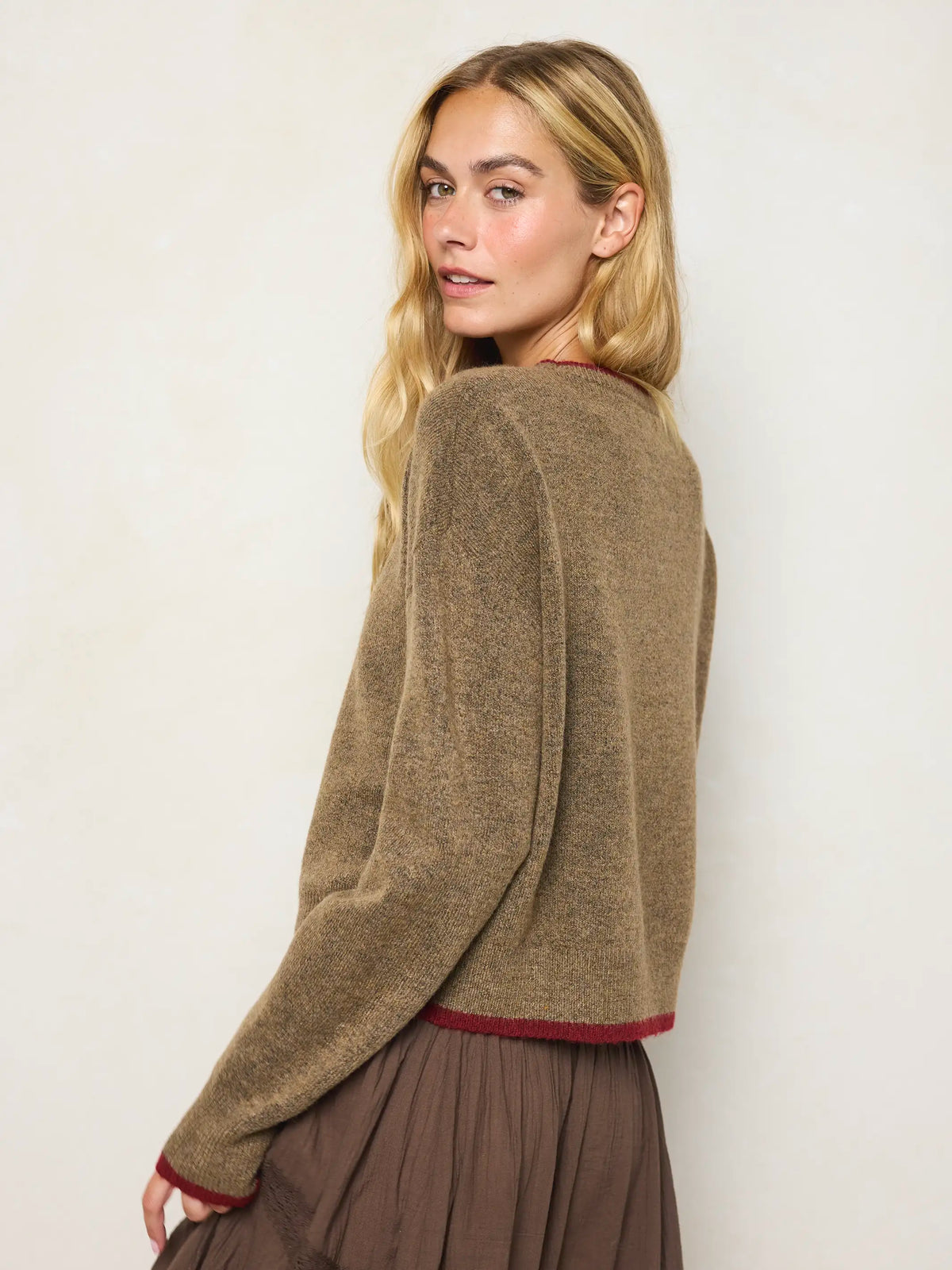 Intarsia Icon Sweater - Brown Moose