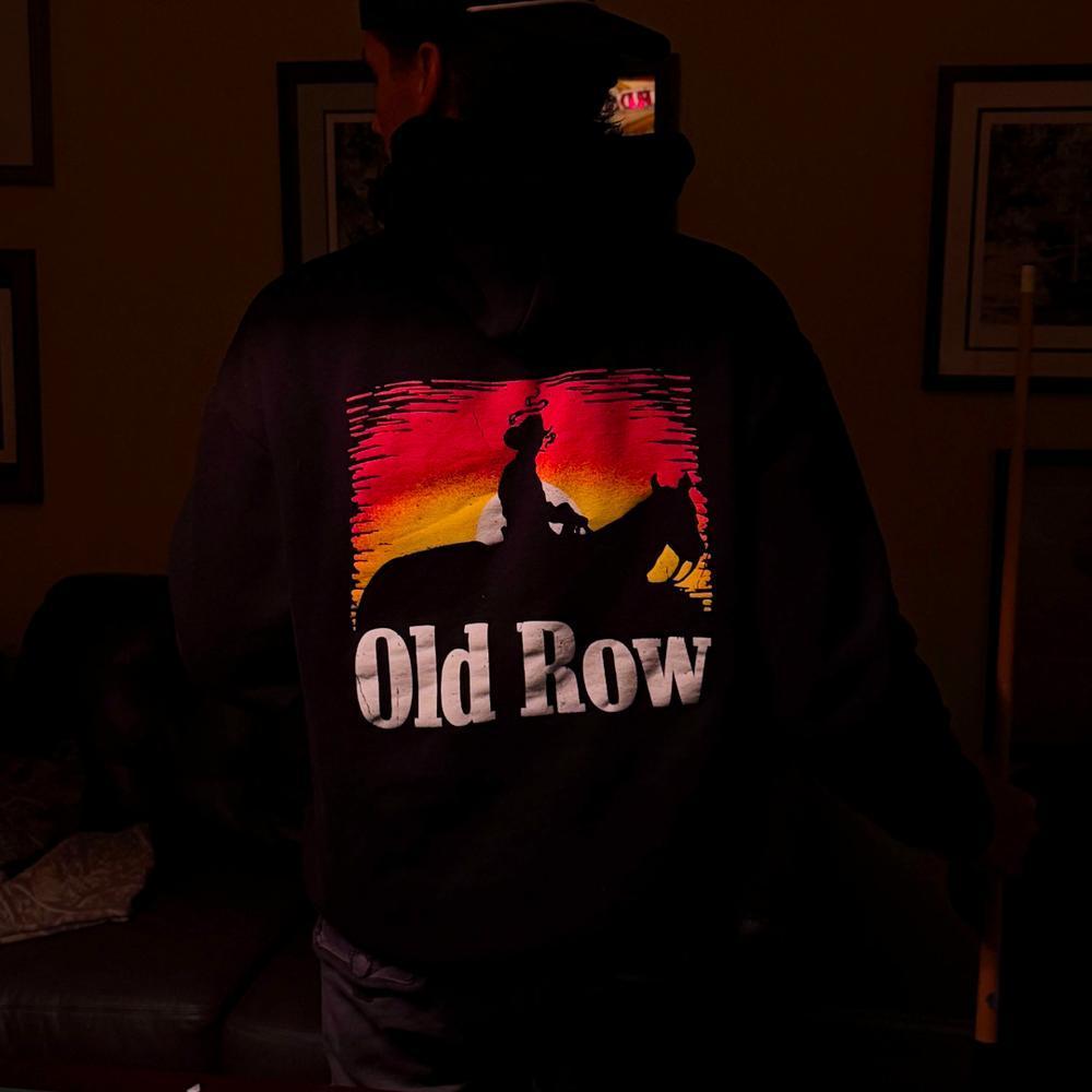 Smoking Cowboy Sunset Hoodie