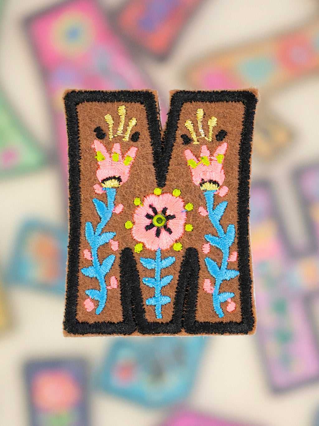 Stick-On Letter Patch - M