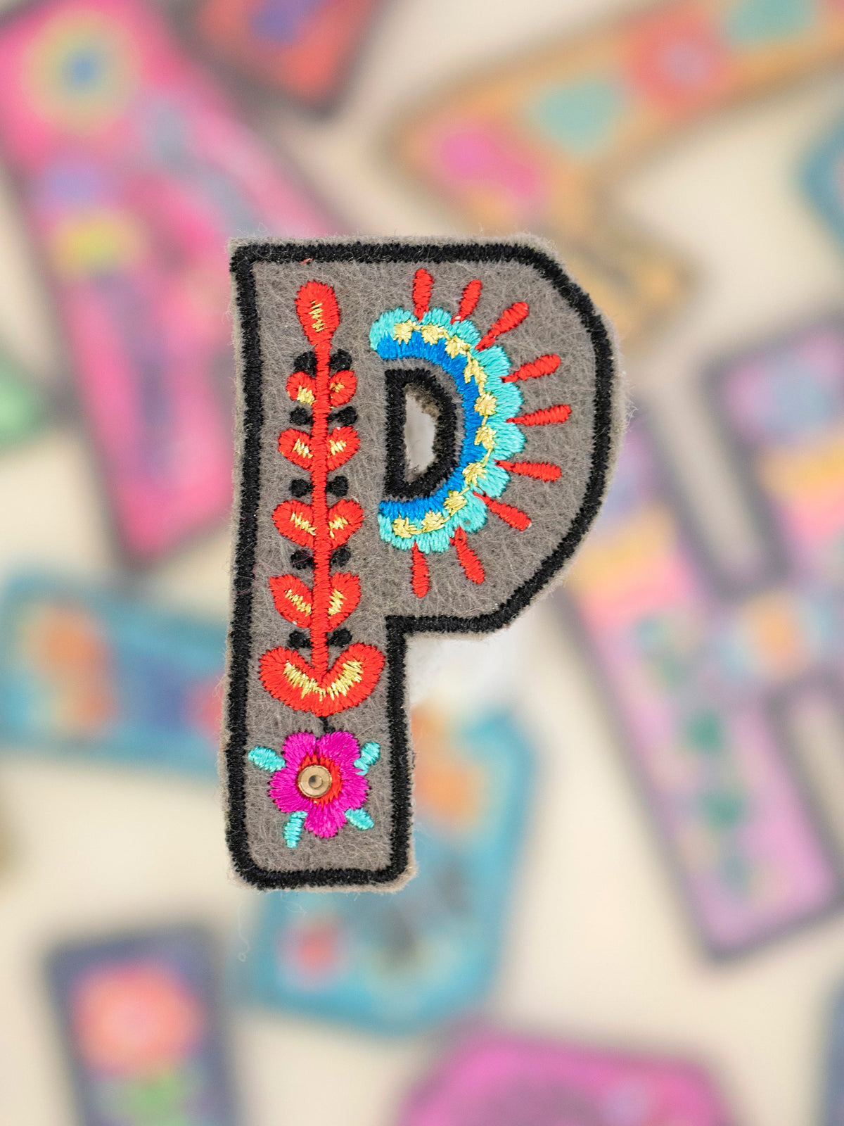 Stick-On Letter Patch - P