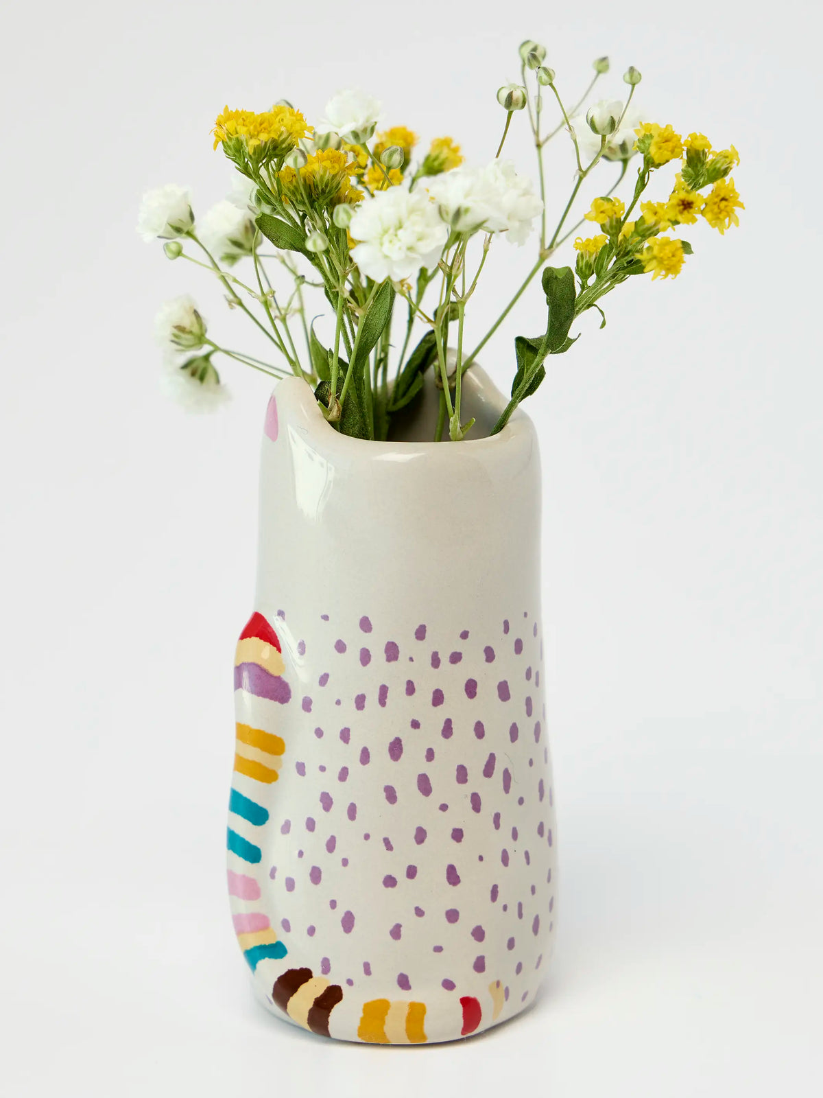Cutest Little Bud Vase - Stone Grey Cat