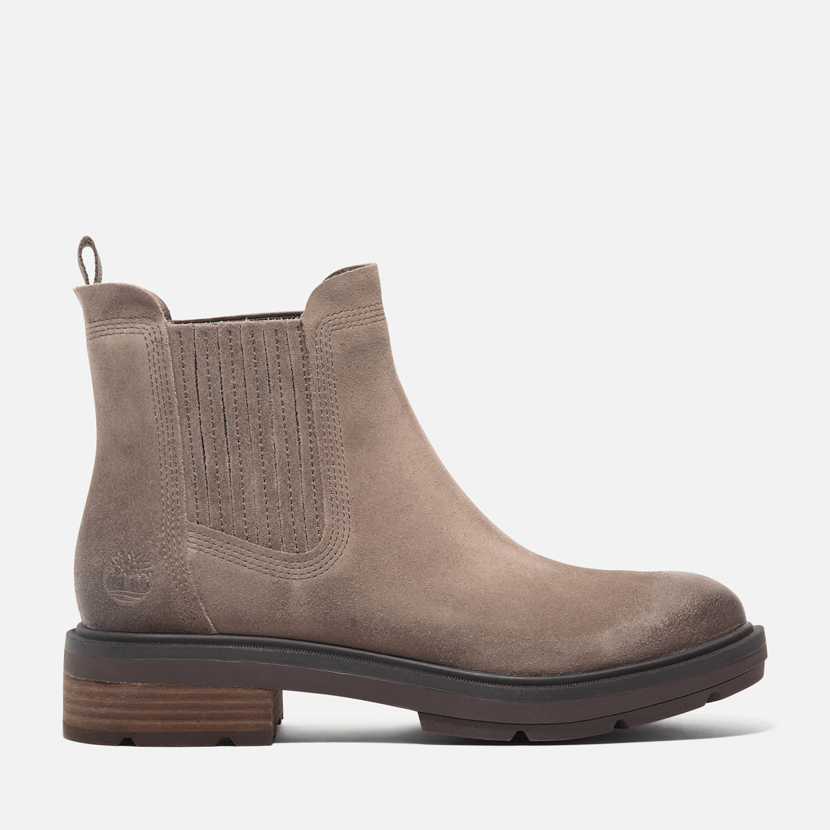 Womens Brimfield Chelsea Boot TBL Brown Suede HERO