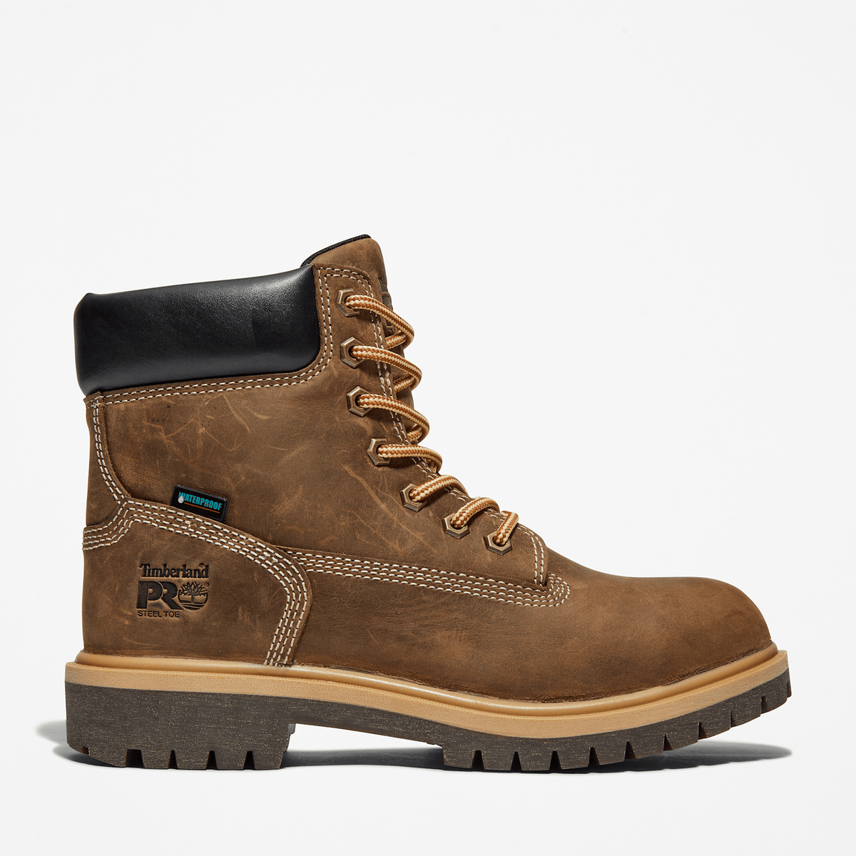 Womens Direct Attach 6 Steel Toe Waterproof Work Boot TBL Turkish Coffee Brown HERO