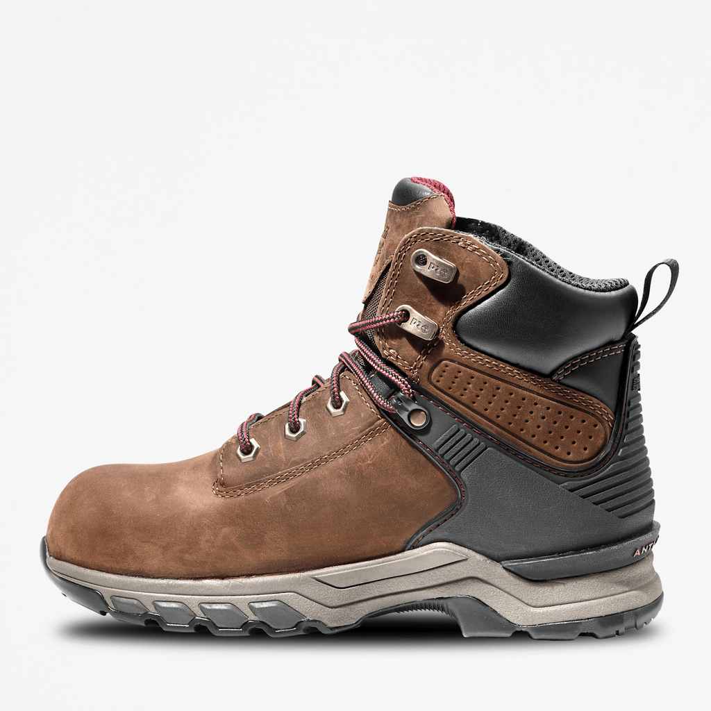 Womens Hypercharge 6 Composite Toe Waterproof Work Boot TBL BrownPurple ALT1
