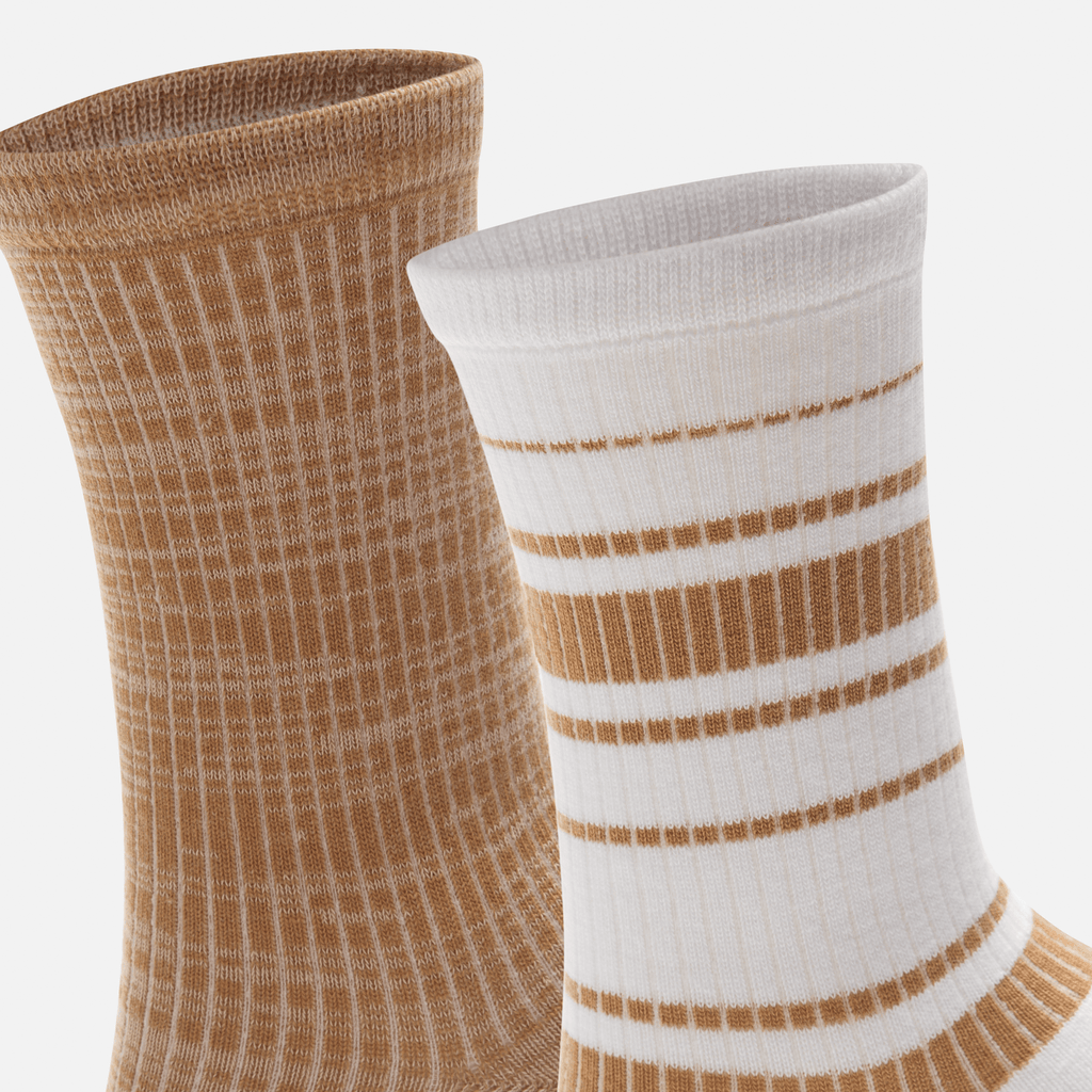Womens Novelty 2Pack Crew Sock TBL Olive Heather ALT2