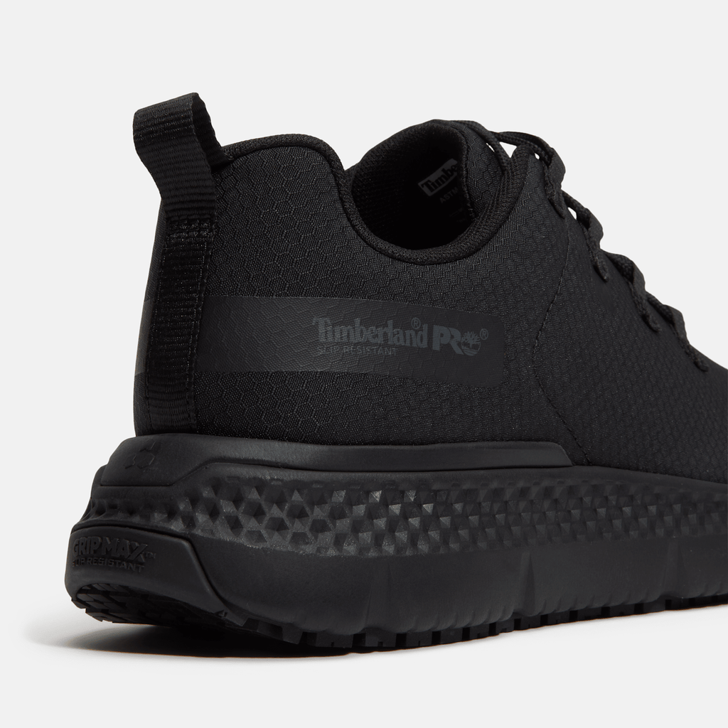 Womens Power Shift SlipResistant Hospitality Work Sneaker TBL Black Ripstop Nylon ALT7