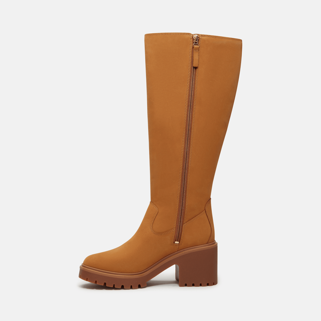 Womens Stone Heights Tall SideZip Boot TBL Wheat Nubuck ALT6