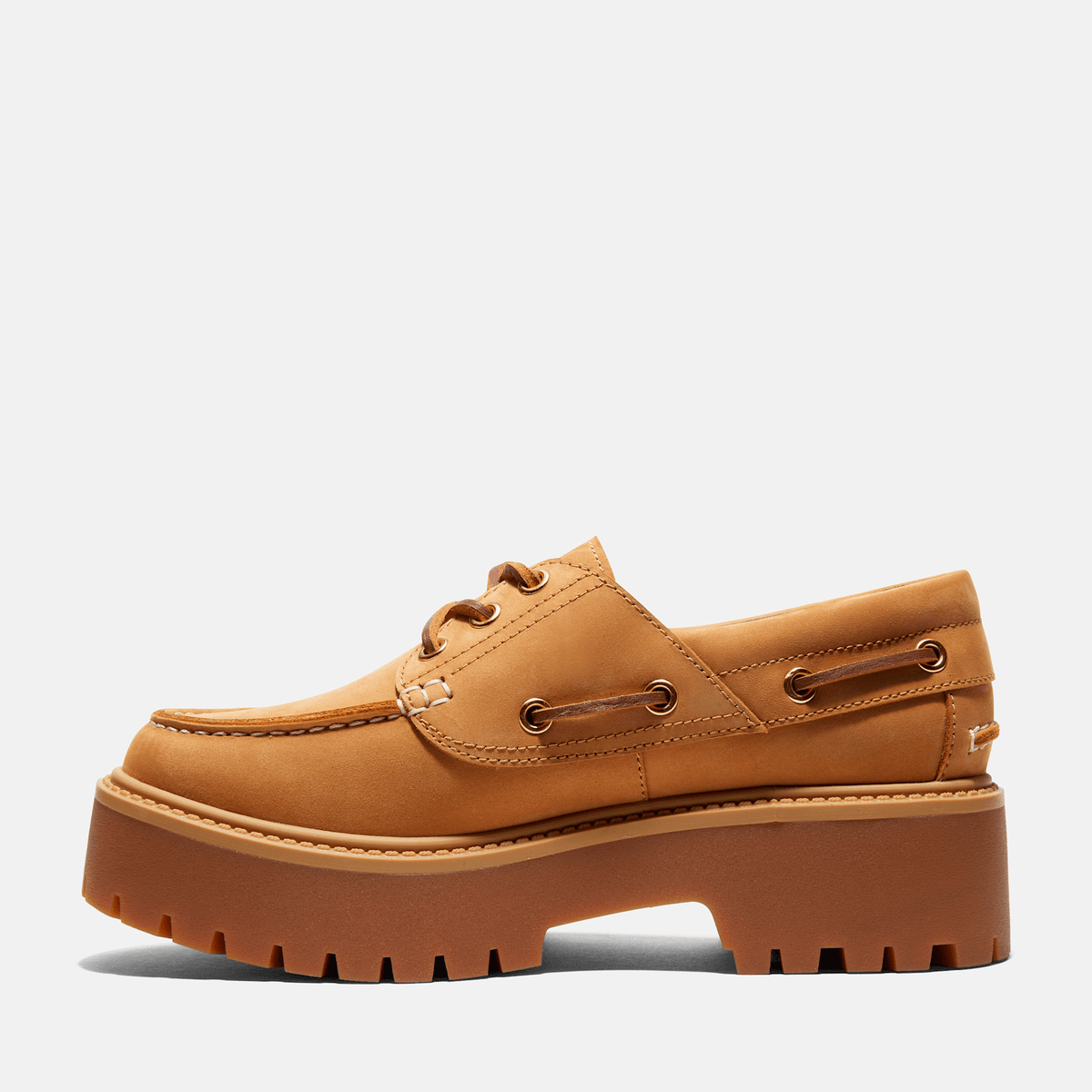 Womens Stone Street Platform Boat Shoe TBL Wheat ALT6