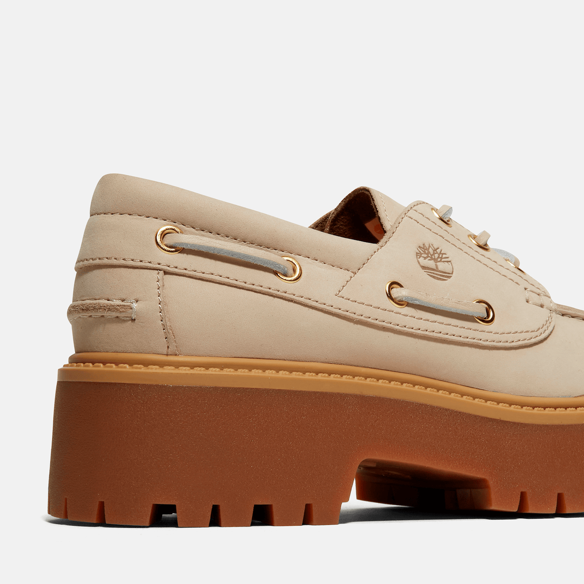 Womens Stone Street Platform Boat Shoe TBL Taupe ALT7