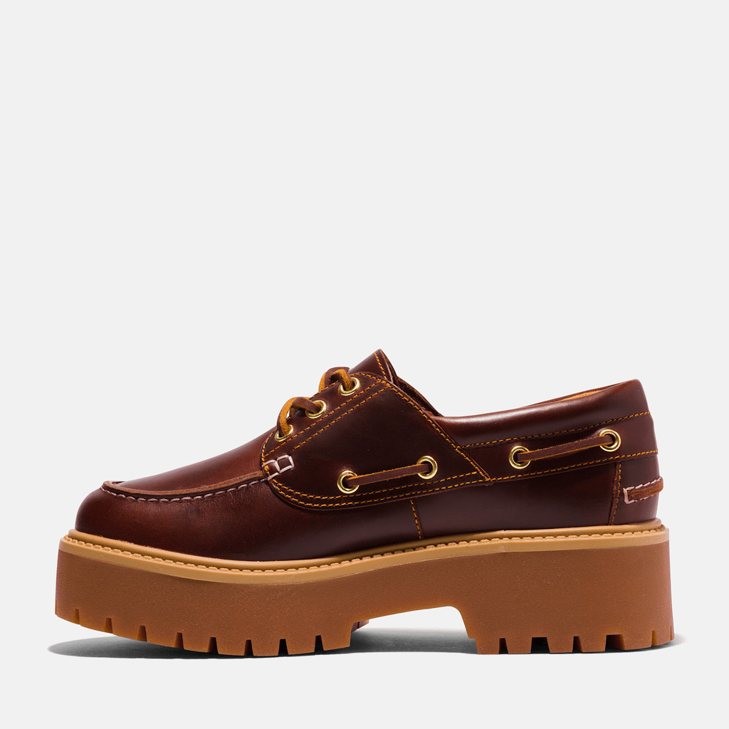 Womens Stone Street Platform Boat Shoe TBL Rootbeer ALT6