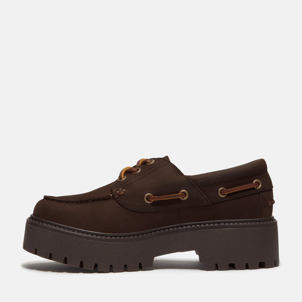 Womens Stone Street Platform Boat Shoe TBL Dark Brown Nubuck ALT6