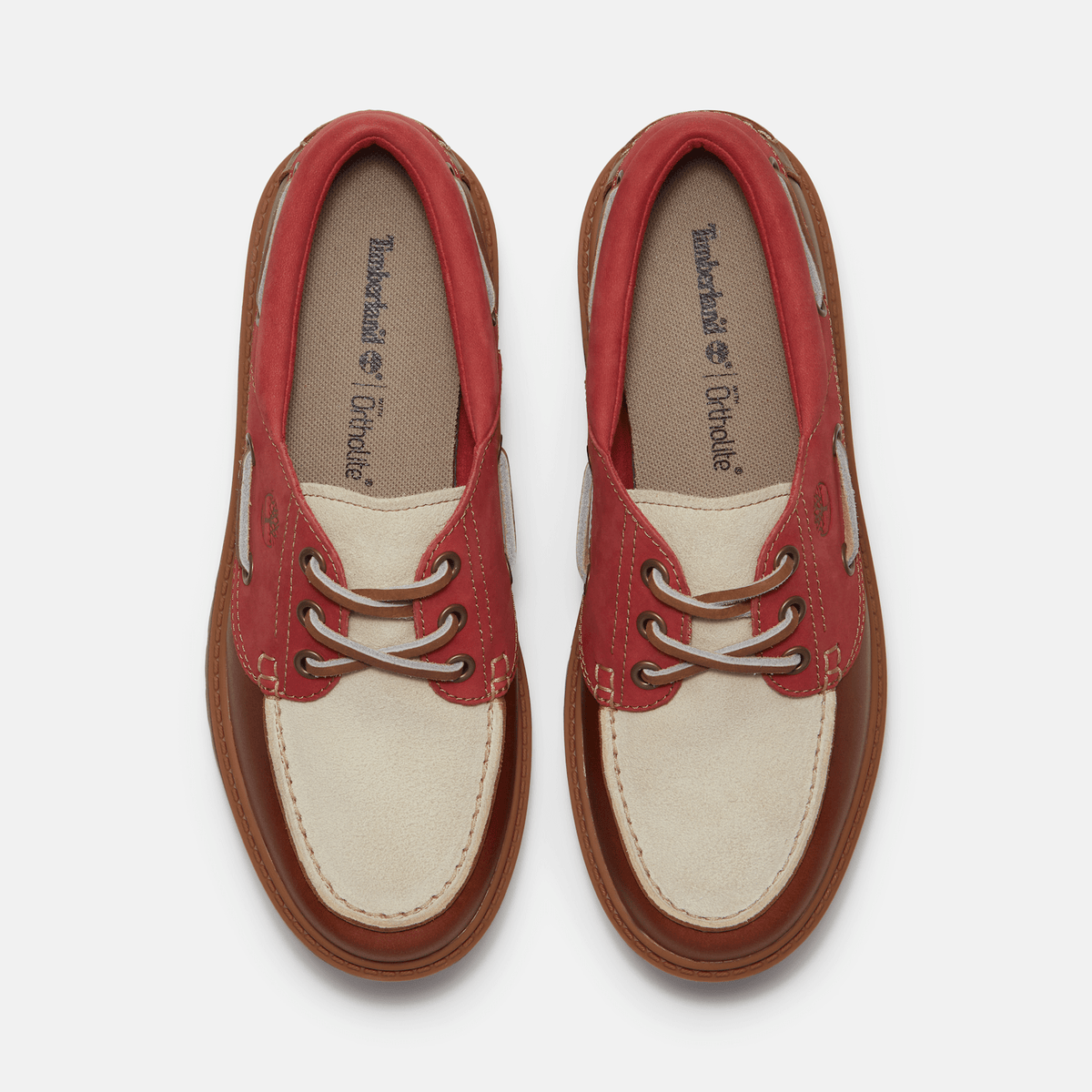 Womens Stone Street Platform Boat Shoe TBL Rust FullGrainMedium Red ALT2