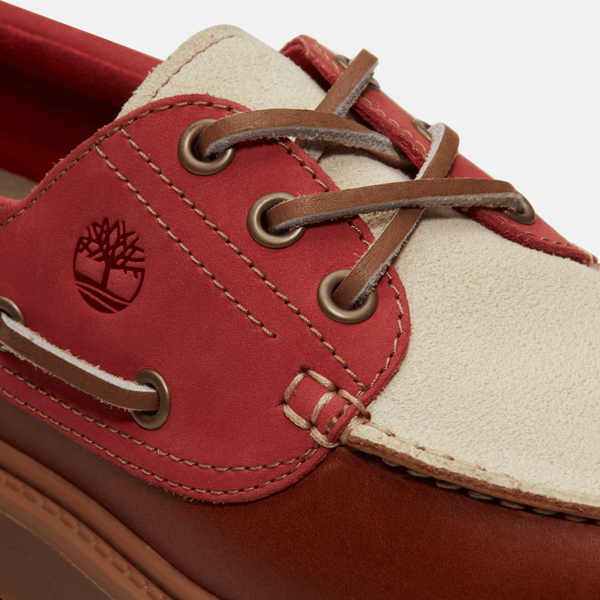 Womens Stone Street Platform Boat Shoe TBL Rust FullGrainMedium Red ALT7