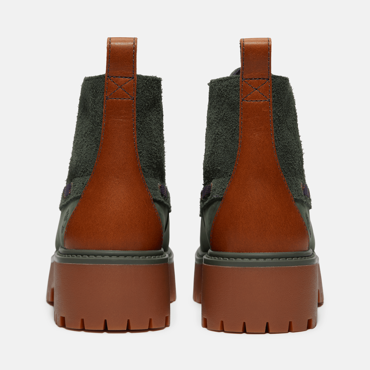 Womens Stone Street Platform Kiltie Boot TBL Dark Green NubuckDark Green ALT5