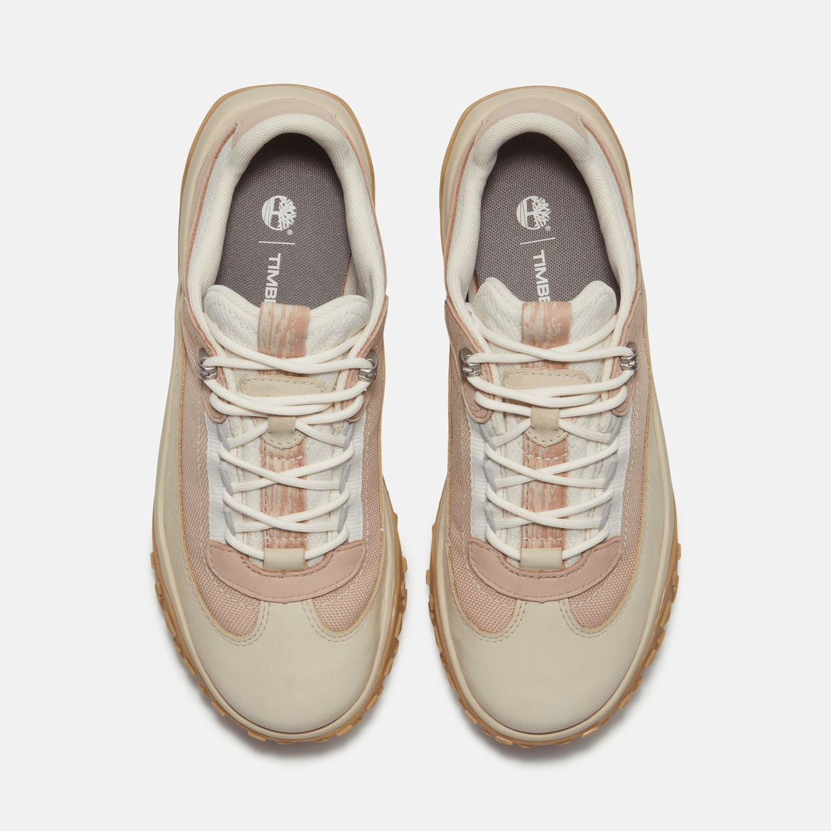 Womens TimberCush Motion 7 Waterproof Sneaker TBL Light Beige Nubuck ALT2