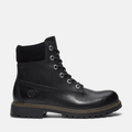 Womens Timberland 25 6Inch Waterproof Boot TBL Black FullGrain HERO