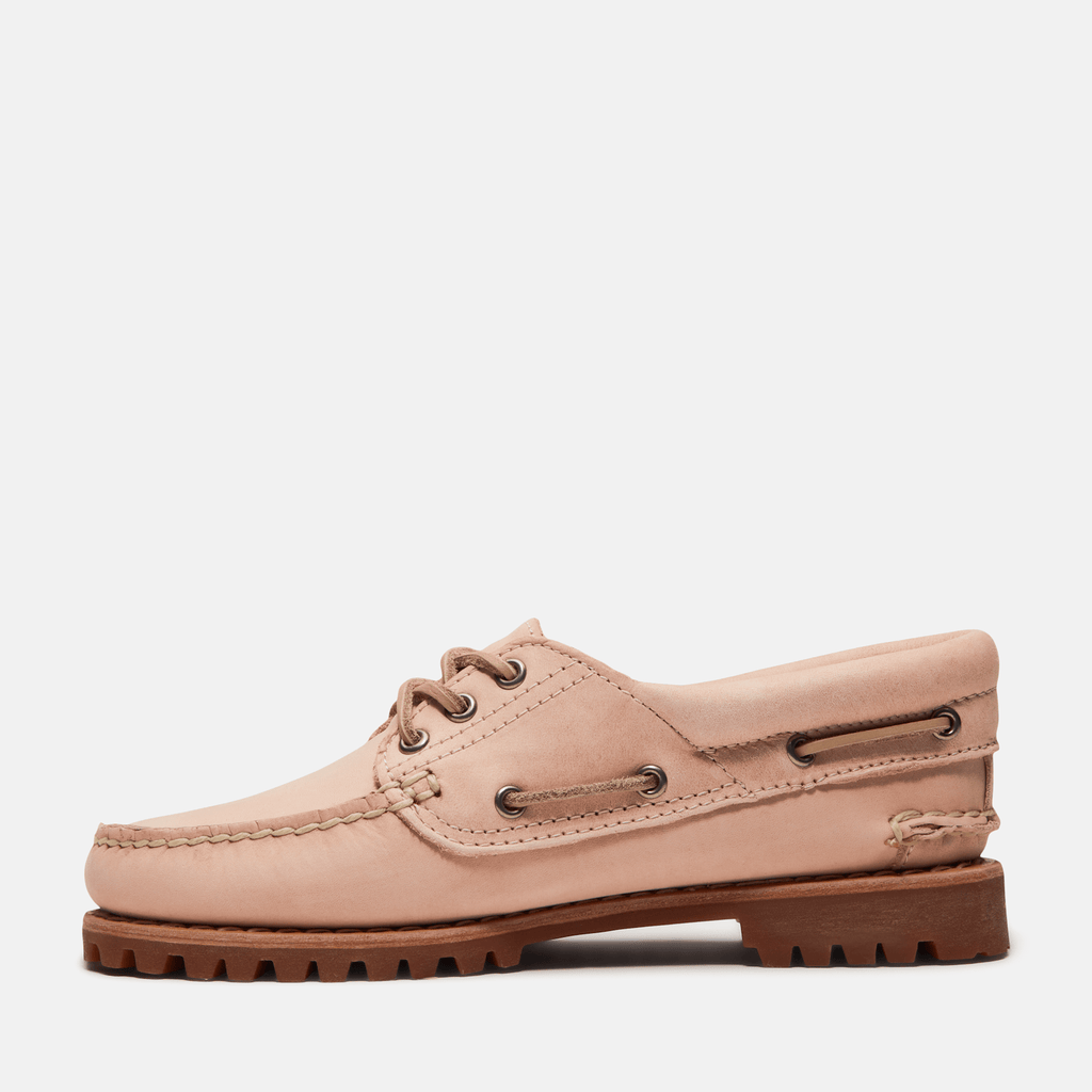 Womens Timberland Authentic 3Eye Boat Shoe TBL Light Pink FullGrain ALT6