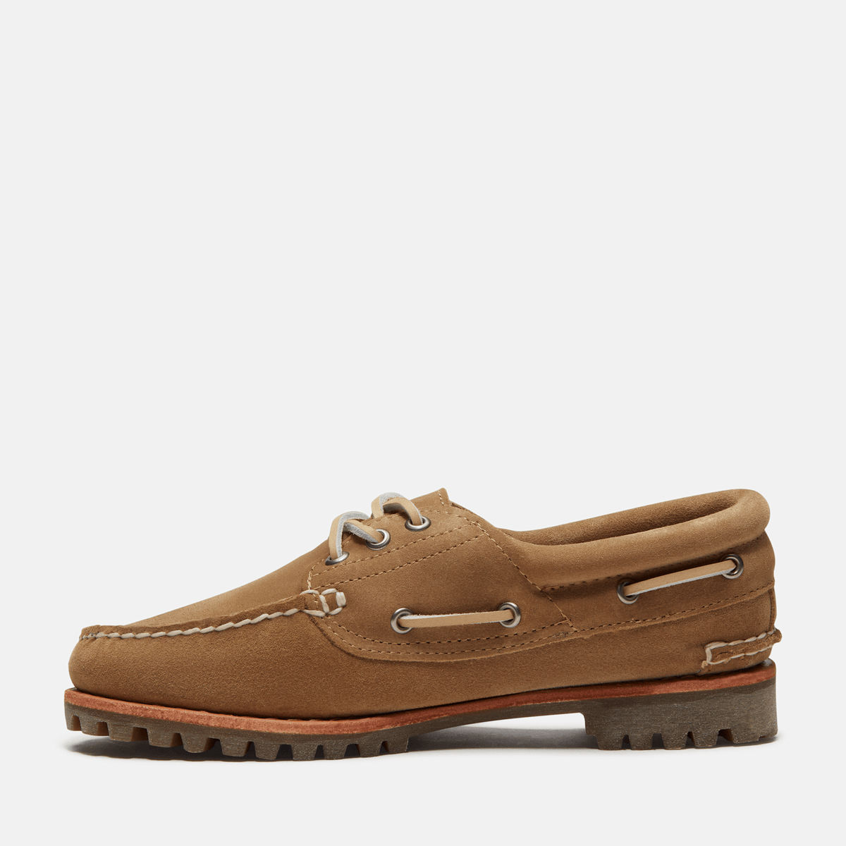 Womens Timberland Authentic Boat Shoe TBL Beige Suede ALT6