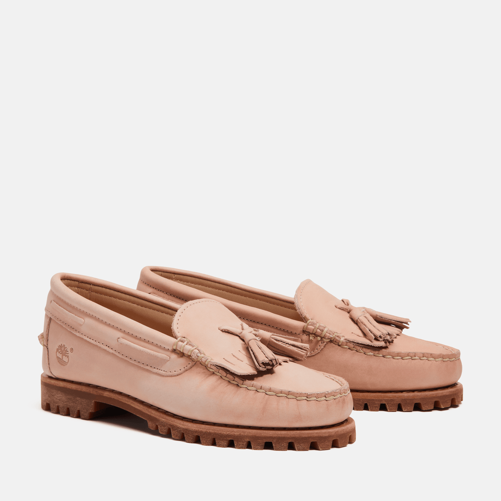 Womens Timberland Authentic Kiltie Loafer TBL Light Pink FullGrain ALT4