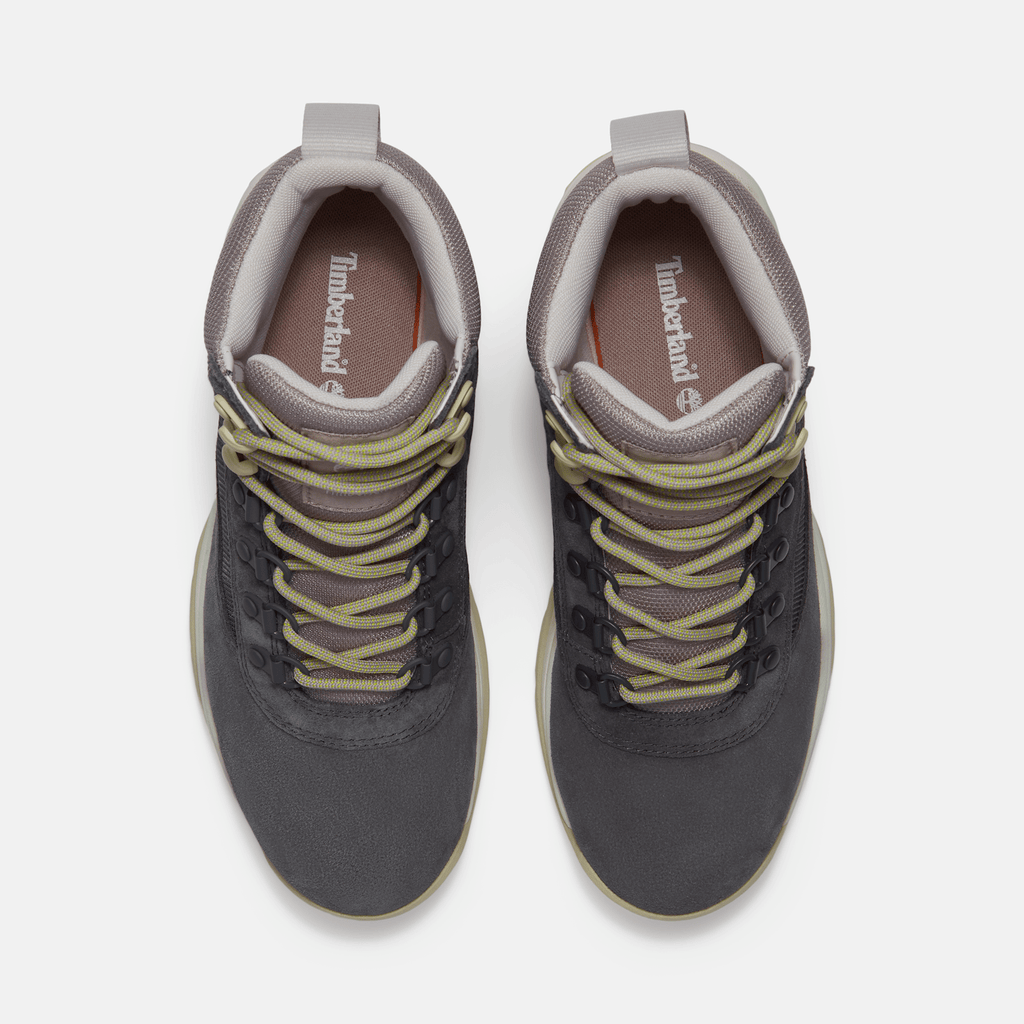 Womens White Ledge Mid Waterproof Hiking Boot TBL Dark Grey Suede ALT2