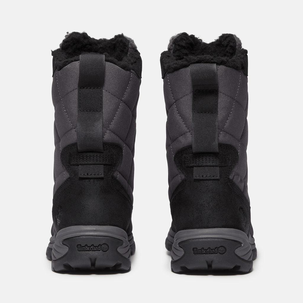 Womens White Ledge Tall Waterproof Snow Boot TBL Black Suede ALT5