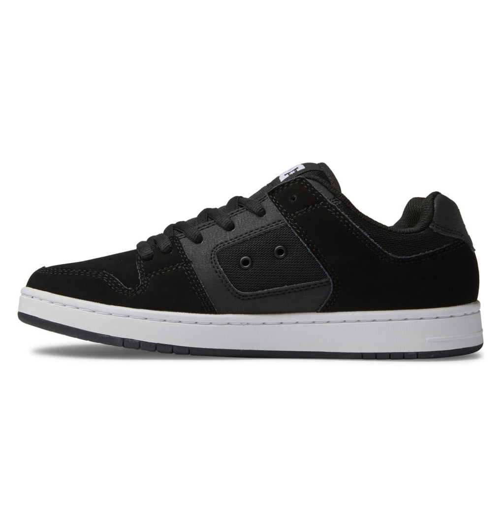 DC Shoes Men’s Manteca 4 Shoes feature a classic black low-top design with a contrasting white sole, black laces, detailed stitching, and a padded collar for added comfort. Inspired by the iconic Manteca collection from DC Shoes, these sneakers blend casual style with performance-driven elements to deliver all-day comfort and sporty appeal.